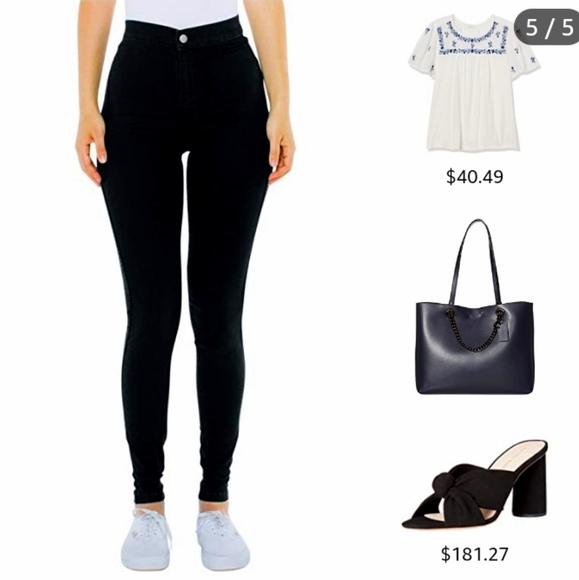 American Apparel Denim - American Apparel The Easy Jean High Waist skinny